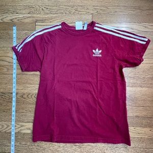 Adidas basic logo 3 striped T-shirt